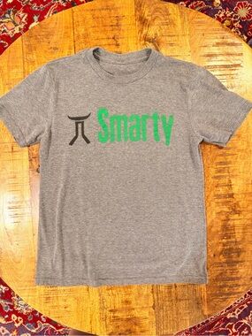 Smarty Kids Gray Short-Sleeve Tee with Green Logo